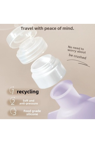 Youtek 60ml Silikon Seyahat Şişesi - Kaçırmazsız Tasarım, Şampuan/banyo Jeli/makyaj Temizleyici İçin Taşınabilir Rehber Diğer