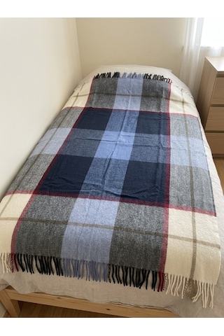Gençev Home %100 Saf Yün Scotch Battaniye Tek Kişilik 160 x 220