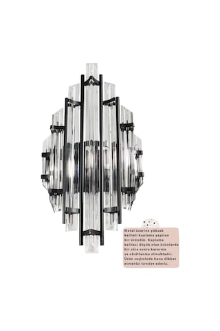 Champion Siyah Aplik Tekli Duvar Lambası Otel Cafe Restoran Için Dekoratif Aplikler Modelleri Siyah