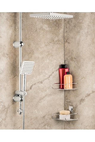 Hagen Güçlü Yapıştırma Mini Sepet Gri