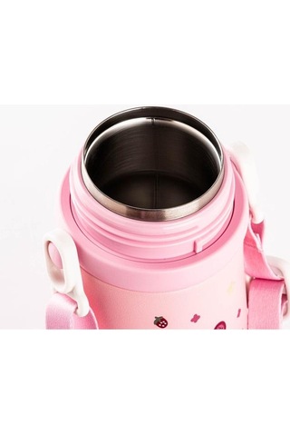 Hon Pembe Askılı Paslanmaz Çelik Çocuk Termosu 480ml Pembe