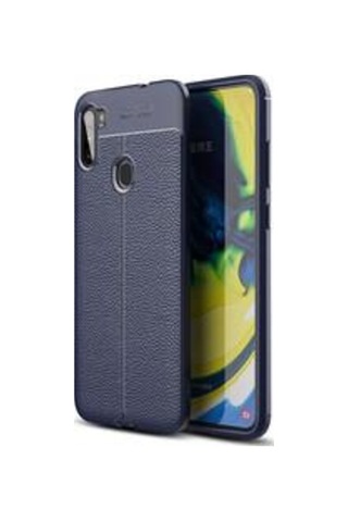 Galaxy M11 Kılıf Zore Niss Deri Desenli Silikon Kılıf