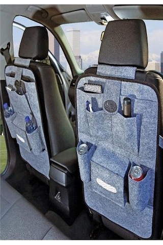 2 Adet Araç Araba Oto Koltuk Arkası Organizer Düzenleyici Kılıfı