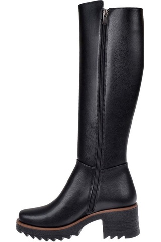 Pullman Kalın Topuklu Kadın Çizme İz-1000 Siyah-siyah Siyah