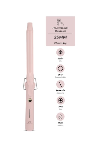 Ks-325 Profesyonel 25mm Saç Maşası - Doğal Su Dalgaları Ve Bukle Yapıcı