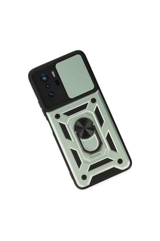 Newface Xiaomi Poco X3 Gt Kılıf Pars Lens Yüzüklü Silikon - Yeşil