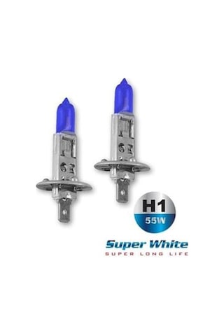 Jsv H1 Halojen Ampul 12v 55w 6500k Far Ampulü Super White 2li Set Beyaz 1 Adet