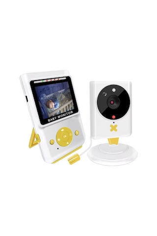2.4 Lcd Kablosuz Bebek Monitörü Gece Görüşlü, İki Yönlü Sesli Kamera, Sıcaklık Sensörlü