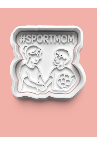 Sportif Anneler Kurabiye Kalıbı Ve Şeker Hamuru Kalıbı 4'lü Set Diğer