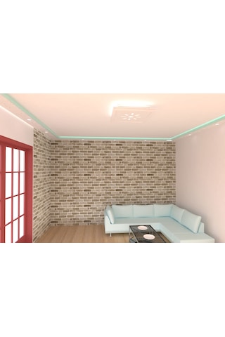 Motifpiyer Gizli-İç İşıklı Led Tavan Göbeği 41-60cm Kare