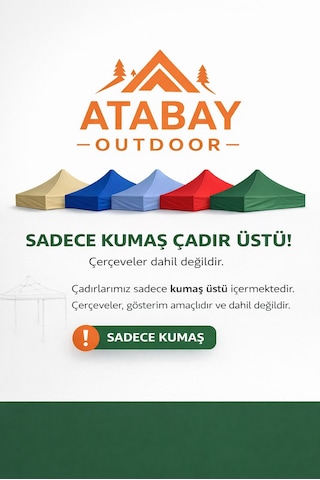 Atabay Outdoor Gazebo Tente Üst Kumaşı Mavi