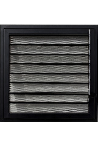 Alüminyum Menfez Siyah Uzun Ömürlü Banyo Wc Havalandırma Panjur