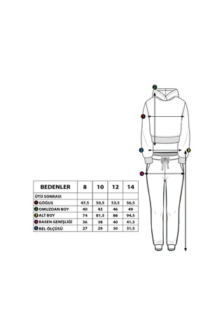 Toontoy Kız Çocuk Hologram Detaylı Eşofman Takımı Yeşil
