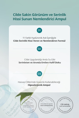 Hassas Ciltlere Bakım Sunan Nemlendirici Ampul Goodal Houttuynia Cordata Hyaluron Soothing Ampoule