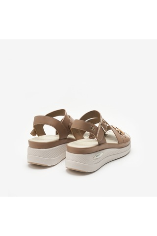 Sand Beige Sandalet Kadın 306081dm Donna Serena T. 6081dm Bej