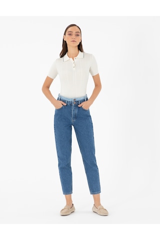 Pierre Cardin Kadın Koyu İndigo Jean Pantolon 50291385-vr089 Koyu İndigo