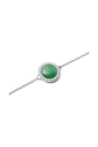 Audrey Bracelet Jade Silver Gümüş