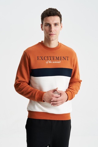 AR-MA Arma Erkek Regular Fit Yazılı Baskılı Bisiklet Yaka Sweatshirt 001