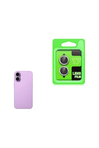 Apple iPhone Uyumlu  17 Zore Cl-07 Kamera Lens Koruyucu - Açık Mor Mor