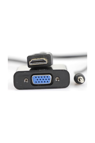 Wellhise Hdmı To Vga Adaptör Sesli