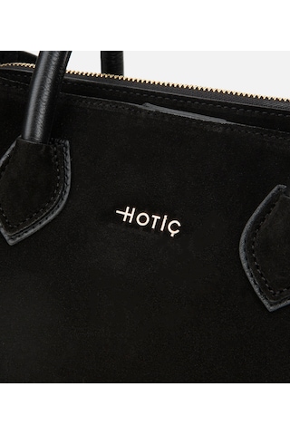Hotiç Kadın Süet Deri Siyah Tote Çanta 03cah317110a100 03cah317110a100 Siyah