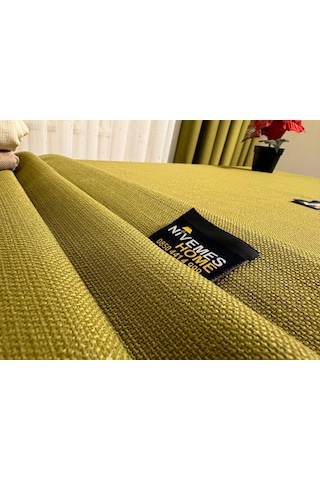 Nivemeshome Keten Trend Masa Örtüsü Yeşil Apm Çok Renkli