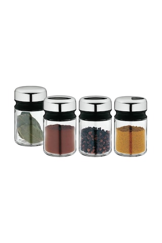 Wmf 4 Parça Baharatlık Seti, 100 Ml, Cam Baharat Kavanozu, Cromargan Yüksek Kaliteli Paslanmaz Çelik Kapaklı, Bulaşık Makinesinde Yıkanabilir Sku: Smg8690010174239 Açık Bej