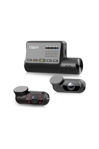 Viofo A139 Pro 3 Kameralı Ön-arka-iç 4k Hdr 5ghz Wifi Gps'li Araç Kamerası