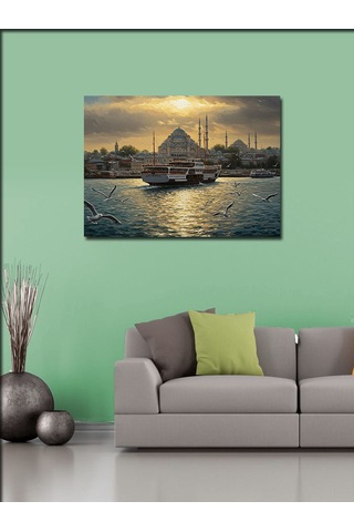 Kanvas Tablo İstanbul Un Gün Batımı