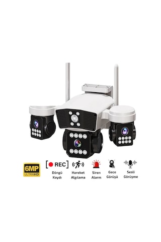 O-kam 6064 3mp+3mp+3mp+3mp 12mp Wi-fi 4 Lens Alert Ptz