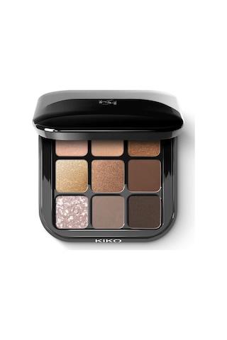 Kiko New Glamour Multi Finish Eyeshadow Palette 01 Earth Tones