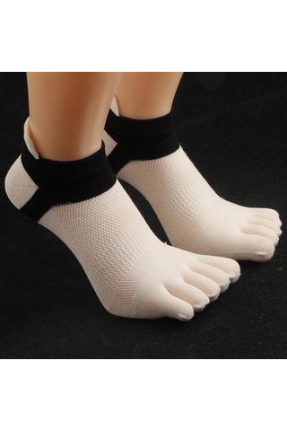 Homyl Erkekler Ve Kadınlar Için Ayak Bileği Çorap Pamuklu Beyaz