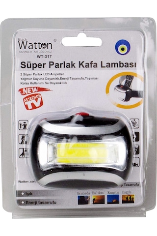 Watton Wt 317 Ultra Smd Kafa Feneri Gri - Siyah