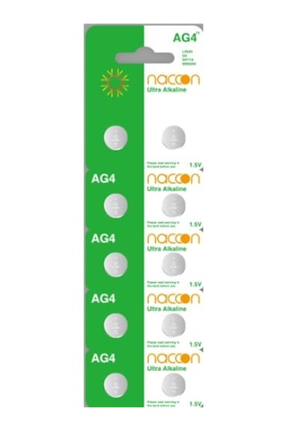 Naccon Ag4. Lr626. Lr66. 177/376/377. Sr626. Sr626Sw Düğme Pil 10