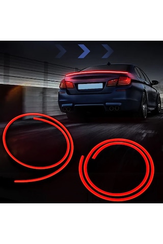 Işıklı Karbon Spoiler 130 Cm Ledli Sinyalli Animasyonlu