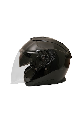 Gp Kompozit Mks009-gb Şeffaf Vizörlü Motosiklet Yarım Kask Çok Renkli