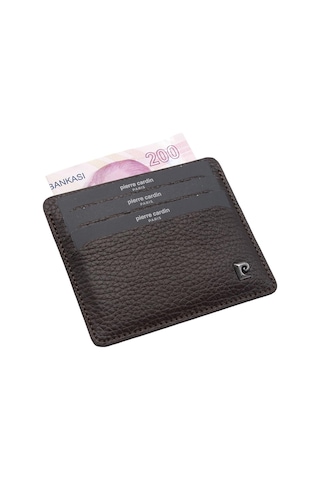 Pierre Cardin Kahve Floater Unisex Deri Kartlık 046a42 Kahverengi