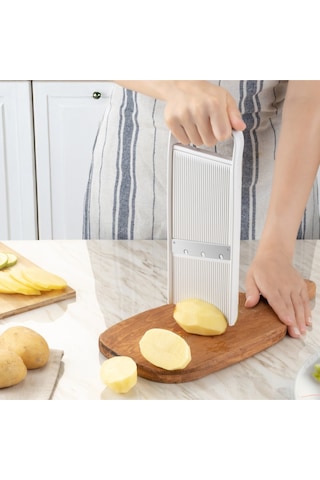 Ceronni Flat Ayarlanabilir Mandolin Dilimleyici Bej Bej