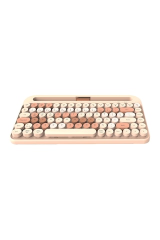 Everest Kb-98 Latte 2.4g+bt1+bt2 Çoklu Cihaz Bağlantılı Q Kablosuz Klavye Açık Kahverengi