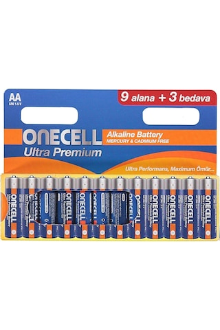 Onecell LR6 Ultra Premium AA Kalem Pil 12'li