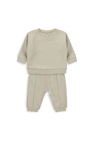Civil Baby Basic 6-18 Ay Takım - Bej Taş Rengi