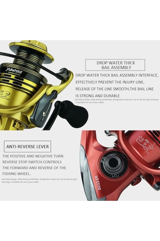 Yumoshi Xf4000 Tam Metal Salıncak Arması Metal Kafa Olta Makinesi Yeşil