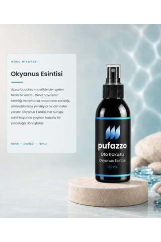 Pufazzo Sprey Oto Kokusu 150 Ml - Okyanus Esintisi