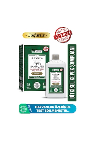 Revox Bitkisel Kepeğe Karşı Etkili Normal Ve Yağlı Saçlar İçin Şampuan 360 ML
