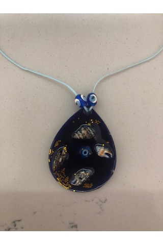 Lim10lubahce Deniz Kabuklu Lacivert Kolye Lacivert