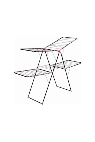 Enzelo Star Çamaşır Kurutmalık Askılık 2 Katlı Çamaşır Kurutma As Gri