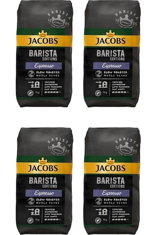 Jacobs Barista Editions Çekirdek Kahve %100 Arabica Espresso 4 x 1 KG