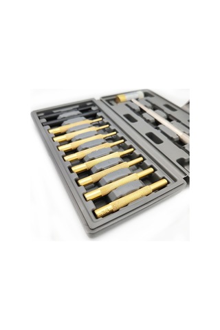 Yifomall 15 Parça Çelik Ve Pirinç Zımba Seti - Saat & Takı Tamiri İçin Çift Taraflı Çekiçli Profesyonel Takım