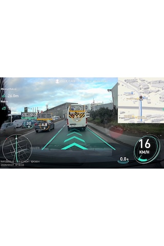 4k Yapay Zekalı Araç Kamerası Ön Arka Plaka Okuma, Hız Göstergesi, Gps Harita, Adas, 5g Wi-fi