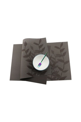 Altın 6 Adet Pvc Masa Paspasları Kaymaz Su Geçirmez Placemats Yaprak Çiçek Ağacı Masa Dekoratif Paspaslar Mutfak Aksesuarları Altın